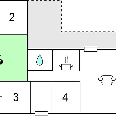 Four-bedroom In Сasa de vacaciones Nordborg